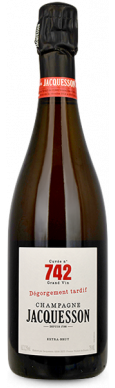 Champagne JACQUESSON, dégorgement tardif extra-brut 744 DT